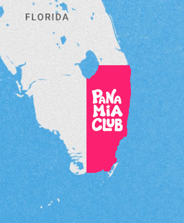 Florida map with Pana MIA